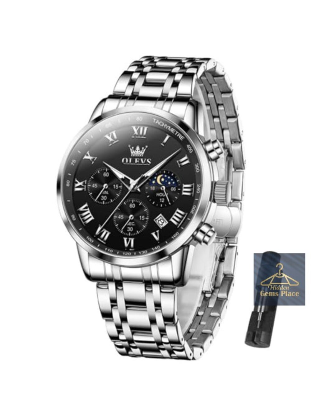 Men's Multifunction Watch Waterproof Luminous Chronograph
